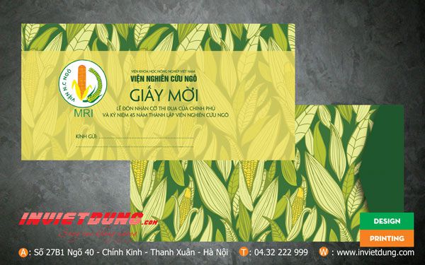 Mẫu phong bì đẹp - Phong bì thư mời hội nghị